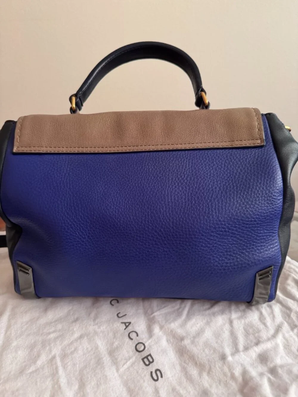 Marc by Marc Jacobs Colorblock Pebbled Leather Satchel Crossbody – NWOT